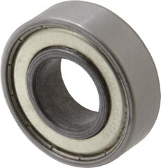 Value Collection - 3/4" Bore Diam, 1-5/8" OD, Double Shield Unground Retainer Type Radial Ball Bearing - 1/2" Wide, 1 Row, Round Bore, 1,171 Lb Dynamic Capacity - Makers Industrial Supply