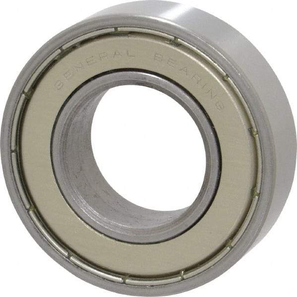 Value Collection - 1" Bore Diam, 2" OD, Double Shield Unground Retainer Type Radial Ball Bearing - 9/16" Wide, 1 Row, Round Bore, 1,749 Lb Dynamic Capacity - Makers Industrial Supply