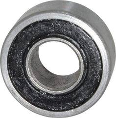 Value Collection - 3/8" Bore Diam, 7/8" OD, Double Seal Unground Retainer Type Radial Ball Bearing - 11/32" Wide, 1 Row, Round Bore, 450 Lb Dynamic Capacity - Makers Industrial Supply