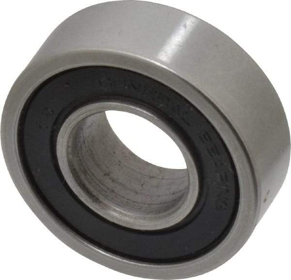 Value Collection - 1/2" Bore Diam, 1-1/8" OD, Double Seal Unground Retainer Type Radial Ball Bearing - 3/8" Wide, 1 Row, Round Bore, 691 Lb Dynamic Capacity - Makers Industrial Supply