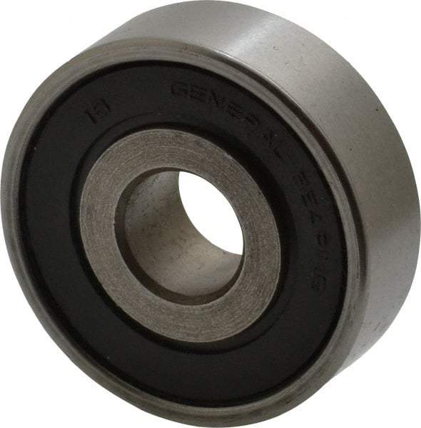 Value Collection - 7/16" Bore Diam, 1-3/8" OD, Double Seal Unground Retainer Type Radial Ball Bearing - 7/16" Wide, 1 Row, Round Bore, 915 Lb Dynamic Capacity - Makers Industrial Supply