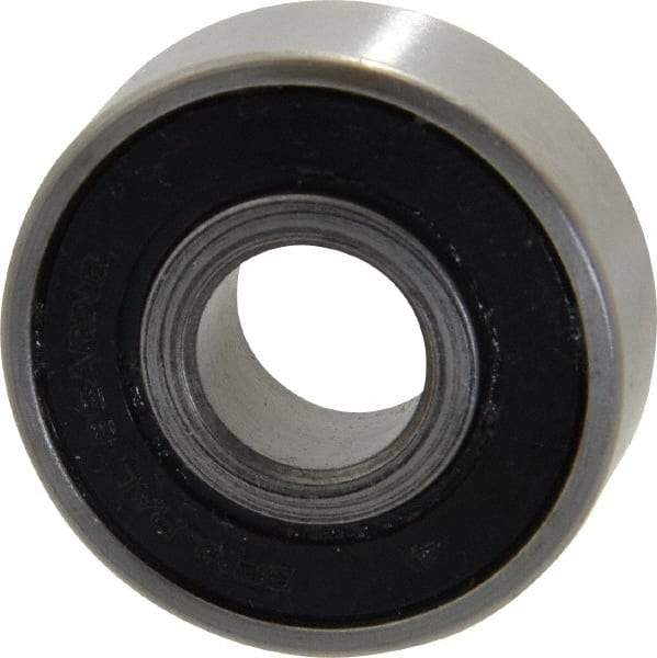 Value Collection - 1/2" Bore Diam, 1-3/8" OD, Double Seal Unground Retainer Type Radial Ball Bearing - 7/16" Wide, 1 Row, Round Bore, 915 Lb Dynamic Capacity - Makers Industrial Supply