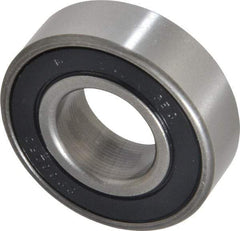 Value Collection - 3/4" Bore Diam, 1-5/8" OD, Double Seal Unground Retainer Type Radial Ball Bearing - 1/2" Wide, 1 Row, Round Bore, 1,171 Lb Dynamic Capacity - Makers Industrial Supply