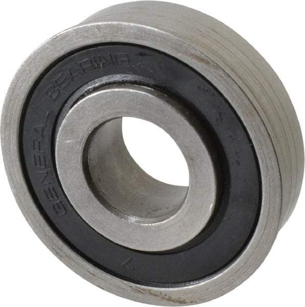 Value Collection - 3/4" Bore Diam, 2" OD, Double Seal Unground Retainer Type Radial Ball Bearing - With Flange, 1 Row, Round Bore, 1,749 Lb Dynamic Capacity - Makers Industrial Supply