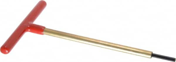 Made in USA - 5/32" Hex, T-Handle, Hex Key - 6" OAL, Chromalloy Steel, Inch System of Measurement - Makers Industrial Supply