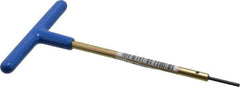 Made in USA - 2.5mm Hex, T-Handle, Hex Key - 6" OAL, Chromalloy Steel, Metric System of Measurement - Makers Industrial Supply