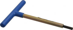 Made in USA - 6mm Hex, T-Handle, Hex Key - 6" OAL, Chromalloy Steel, Metric System of Measurement - Makers Industrial Supply