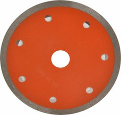 Core Cut - 4" Diam, 5/8" Arbor Hole Diam, Wet & Dry Cut Saw Blade - Diamond-Tipped, Standard Round Arbor - Makers Industrial Supply