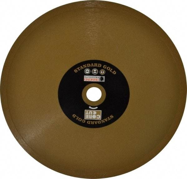 Core Cut - 8" Diam, 5/8" Arbor Hole Diam, Wet & Dry Cut Saw Blade - Diamond-Tipped, Standard Round Arbor - Makers Industrial Supply