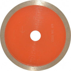 Core Cut - 4" Diam, 5/8" Arbor Hole Diam, Wet & Dry Cut Saw Blade - Diamond-Tipped, Standard Round Arbor - Makers Industrial Supply