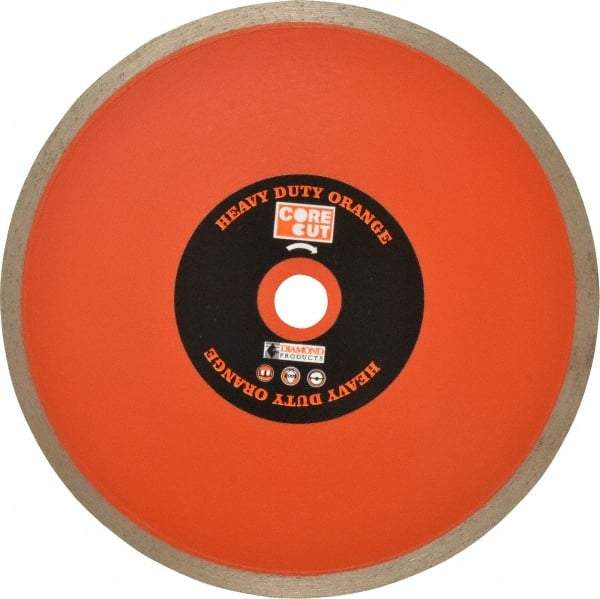 Core Cut - 7" Diam, 5/8" Arbor Hole Diam, Wet & Dry Cut Saw Blade - Diamond-Tipped, Standard Round Arbor - Makers Industrial Supply