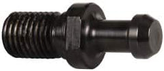 Parlec - C Style, CAT50 Taper, 1-8 Thread, 60° Angle Radius, Standard Retention Knob - 3.31" OAL, 0.904" Knob Diam, 0.39" Flange Thickness, 1.77" from Knob to Flange, 1.026" Pilot Diam - Exact Industrial Supply