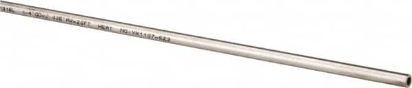 Value Collection - 6' Long, 1/4" OD, 316 Stainless Steel Tube - 0.035" Wall Thickness - Makers Industrial Supply