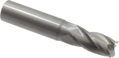 OSG - 11/16", 1-3/8" LOC, 3/4" Shank Diam, 4" OAL, 4 Flute, Solid Carbide Square End Mill - Single End, Uncoated, Spiral Flute, 30° Helix, Centercutting, Right Hand Cut, Right Hand Flute, Series 404 - Makers Industrial Supply