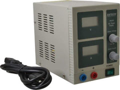 Extech - 54 Watt, 3 Amp, 18 VDC Output, Benchtop Power Supply - 1 Output, LCD Display - Makers Industrial Supply