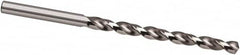 Taper Length Drill Bit: 0.1024″ Dia, 130 ° Bright/Uncoated, RH Cut, Spiral Flute, Straight Shank, Series 219