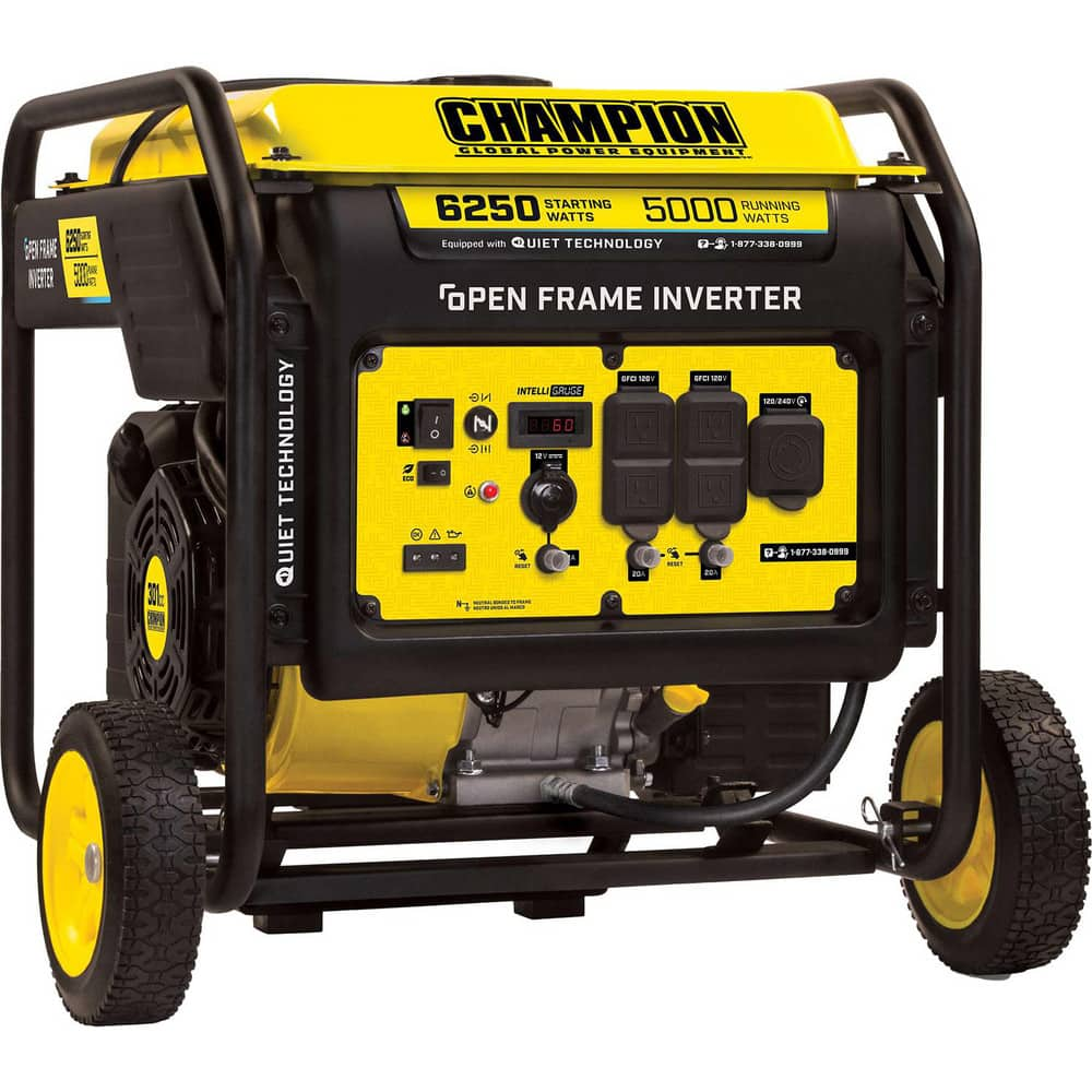 Portable Power Generators; Fuel Type: Gasoline; Starting Method: Recoil; Running Watts: 5000; Engine Size (L): 301 Cc; Run Time Half Load: 27 hr; Number Of Outlets: 6.000; Generator Outlet Type: 120V 20A GFCI Protected Household Outlets (5-20R)