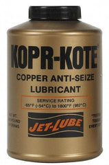 Jet-Lube - 12 oz Aerosol High Temperature Anti-Seize Lubricant - Copper/Graphite, -65 to 1,800°F, Copper/Bronze, Water Resistant - Makers Industrial Supply