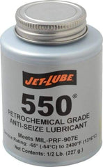 Jet-Lube - 0.5 Lb Can Extreme Pressure Anti-Seize Lubricant - Molybdenum Disulfide, -65 to 2,400°F, Steel Blue, Water Resistant - Makers Industrial Supply