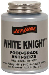 Jet-Lube - 1 Lb Can General Purpose Anti-Seize Lubricant - Aluminum, -65 to 1,800°F, White, Food Grade, Water Resistant - Makers Industrial Supply