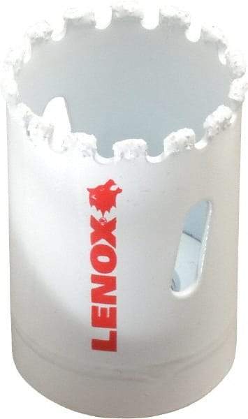 Lenox - 1-3/8" Diam, 1-5/8" Cutting Depth, Hole Saw - Carbide Grit Saw, Gulleted Edge - Makers Industrial Supply