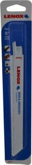 Lenox - 8" Long x 3/4" Thick, Carbide Reciprocating Saw Blade - Straight Profile, Continuous Edge, Universal Shank - Makers Industrial Supply