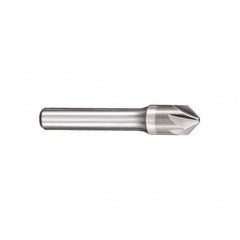 SGS - 1" Head Diam, 1/2" Shank Diam, 6 Flute 60° Solid Carbide Countersink - Makers Industrial Supply