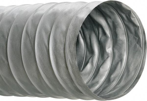 Hi-Tech Duravent - 6" ID, 25' Long, PVC Blower & Duct Hose - Gray, 3-1/2" Bend Radius, 0.15 In/Hg, 0.85 Max psi, 0 to 250°F, Flame Retarding - Makers Industrial Supply