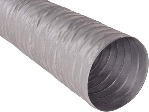 Hi-Tech Duravent - 8" ID, 25' Long, Fiberglass Blower & Duct Hose - Gray, 3-1/2" Bend Radius, 0.15 In/Hg, 0.85 Max psi, -20 to 250°F - Makers Industrial Supply