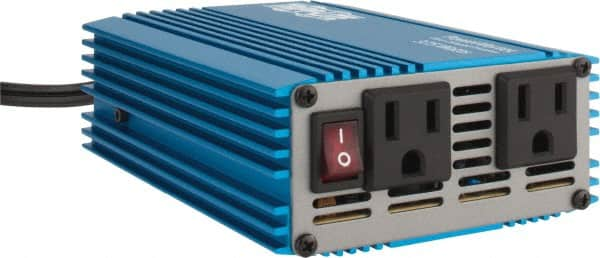 Tripp-Lite - 2 Connection, 12 VDC Input, 120 VAC Output, 40 Amp Input Rating, 600 Peak Wattage, Power Inverter - 4-1/4" Wide x 7" Deep x 2" High, 375 Watt Continuous Output Power, Fan Cooled - Makers Industrial Supply