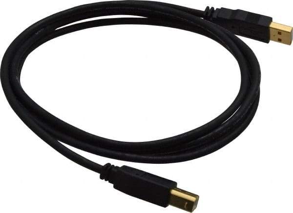 Tripp-Lite - 6' Long, USB A/B Computer Cable - Black, Male x Male - Makers Industrial Supply