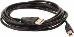 Tripp-Lite - 10' Long, USB A/B Computer Cable - Black, Male x Male - Makers Industrial Supply