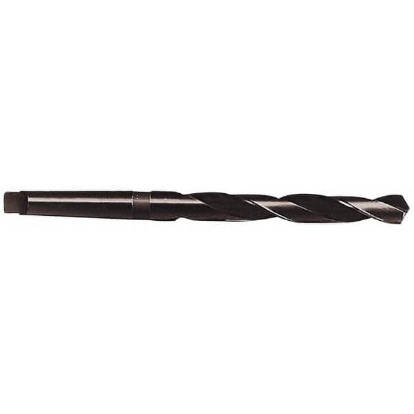 Interstate - 1-23/64", 4MT 118° Point High Speed Steel Taper Shank Drill Bit - Makers Industrial Supply