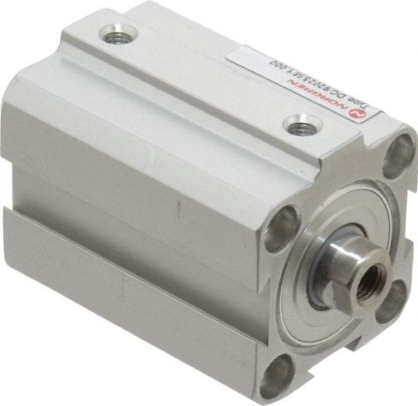 Norgren - 1" Stroke x 1" Bore Double Acting Air Cylinder - 10-32 Port, 1/4-28 Rod Thread, 145 Max psi, 23 to 176°F - Makers Industrial Supply