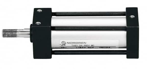 Norgren - 5" Stroke x 3/4" Bore Single Acting Air Cylinder - 1/8 Port, 5/16-18 Rod Thread, 150 Max psi, -20 to 200°F - Makers Industrial Supply