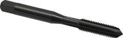 OSG - #1-72 UNF 3B 2 Flute Oxide Finish High Speed Steel Straight Flute Standard Hand Tap - Plug, Right Hand Thread, 1-11/16" OAL, 3/8" Thread Length, H1 Limit, Oversize - Makers Industrial Supply