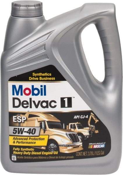 Mobil - 1 Gal Synthetic Engine Oil - Grade 5W-40 - Makers Industrial Supply