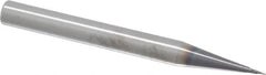 RobbJack - 0.5mm Diam, 0.5mm LOC, 2 Flute Solid Carbide Ball End Mill - AlTiN Finish, Single End, 63mm OAL, 6mm Shank Diam, Spiral Flute - Makers Industrial Supply