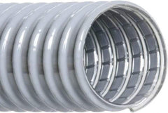 Hi-Tech Duravent - 2-1/2" ID, 24 Hg Vac Rating, 20 psi, PVC Vacuum & Duct Hose - 50' Long, Gray, 2-3/16" Bend Radius, -20 to 150°F - Makers Industrial Supply