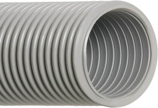 Hi-Tech Duravent - 3" ID, 10 Hg Vac Rating, 8 psi, EVA Vacuum & Duct Hose - 25' Long, Gray, 5" Bend Radius, -65 to 140°F - Makers Industrial Supply