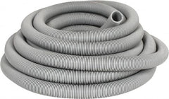 Hi-Tech Duravent - 1-1/2" ID, 18 Hg Vac Rating, 20 psi, EVA Vacuum & Duct Hose - 50' Long, Gray, 4" Bend Radius, -65 to 140°F - Makers Industrial Supply