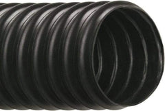 Hi-Tech Duravent - 4" ID, 26 Hg Vac Rating, 6 psi, Thermoplastic Vacuum & Duct Hose - 25' Long, Black, 3-1/2" Bend Radius, -40 to 250°F - Makers Industrial Supply