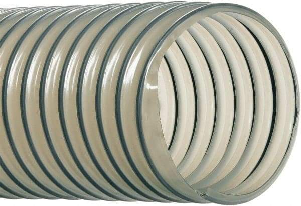 Hi-Tech Duravent - 2-1/2" ID, 20 Hg Vac Rating, 7 psi, Polyurethane Vacuum & Duct Hose - 25' Long, Clear, 2-1/2" Bend Radius, -40 to 200°F - Makers Industrial Supply