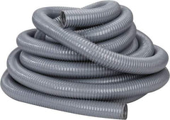 Hi-Tech Duravent - 2" ID, 25 Hg Vac Rating, 27 psi, PVC Vacuum & Duct Hose - 50' Long, Gray, 1-5/8" Bend Radius, -20 to 150°F - Makers Industrial Supply