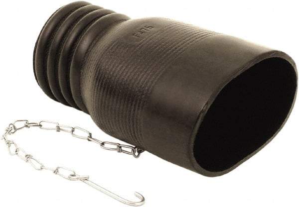 Hi-Tech Duravent - 3" ID Custom EPDM Twin Tailpipe Adapter - 8" Long - Makers Industrial Supply