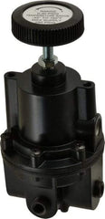 Parker - 1/4 NPT Port, 80 CFM, Aluminum Diaphragm Operated Regulator - 0 to 30 psi Range, 250 Max psi Supply Pressure, 1/4" Gauge Port Thread, 2.06" Wide x 4.35" High - Makers Industrial Supply