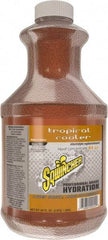 Sqwincher - 64 oz Bottle Tropical Cooler Activity Drink - Liquid Concentrate, Yields 5 Gal - Makers Industrial Supply