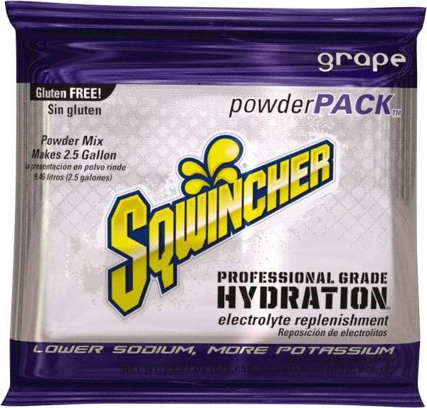 Sqwincher - 23.83 oz Pack Grape Activity Drink - Powdered, Yields 2.5 Gal - Makers Industrial Supply