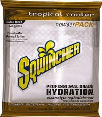 Sqwincher - 47.66 oz Pack Tropical Cooler Activity Drink - Powdered, Yields 5 Gal - Makers Industrial Supply