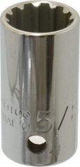 Proto - 1/2" Drive, 5/8" Socket, Spline Socket - 12 Points, 1-9/16" OAL - Makers Industrial Supply